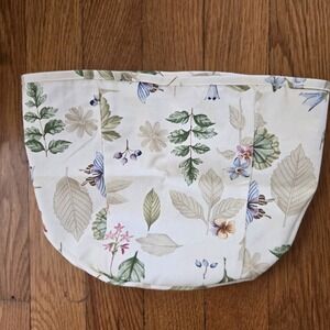 Tall Tissue Basket Liner Longaberger Botanical Fields 100% Cotton Fabric NEW